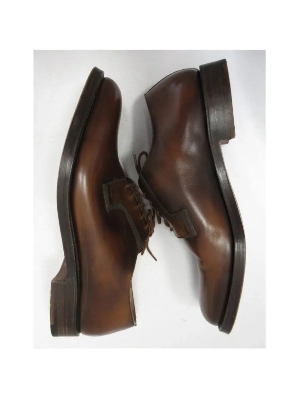 VINTAGE Polo Ralph Lauren Shoes 11 D Bench Made Derby Leather England *
